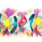 Glitzy Easter Pigtail Set