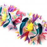 Glitzy Easter Pigtail Set