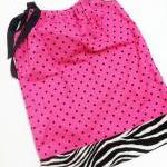 Polka Dot Zebra Pillowcase ..