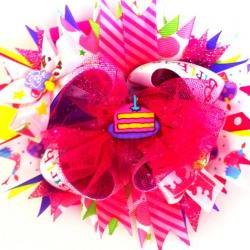 Birthday Couture Over The Top Boutique Style Hairbow