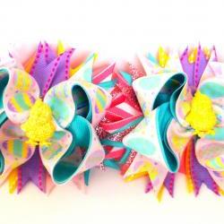 Glitzy Easter Pigtail Set