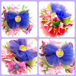 Frog Princess Over the Top Boutique Style Hairbow